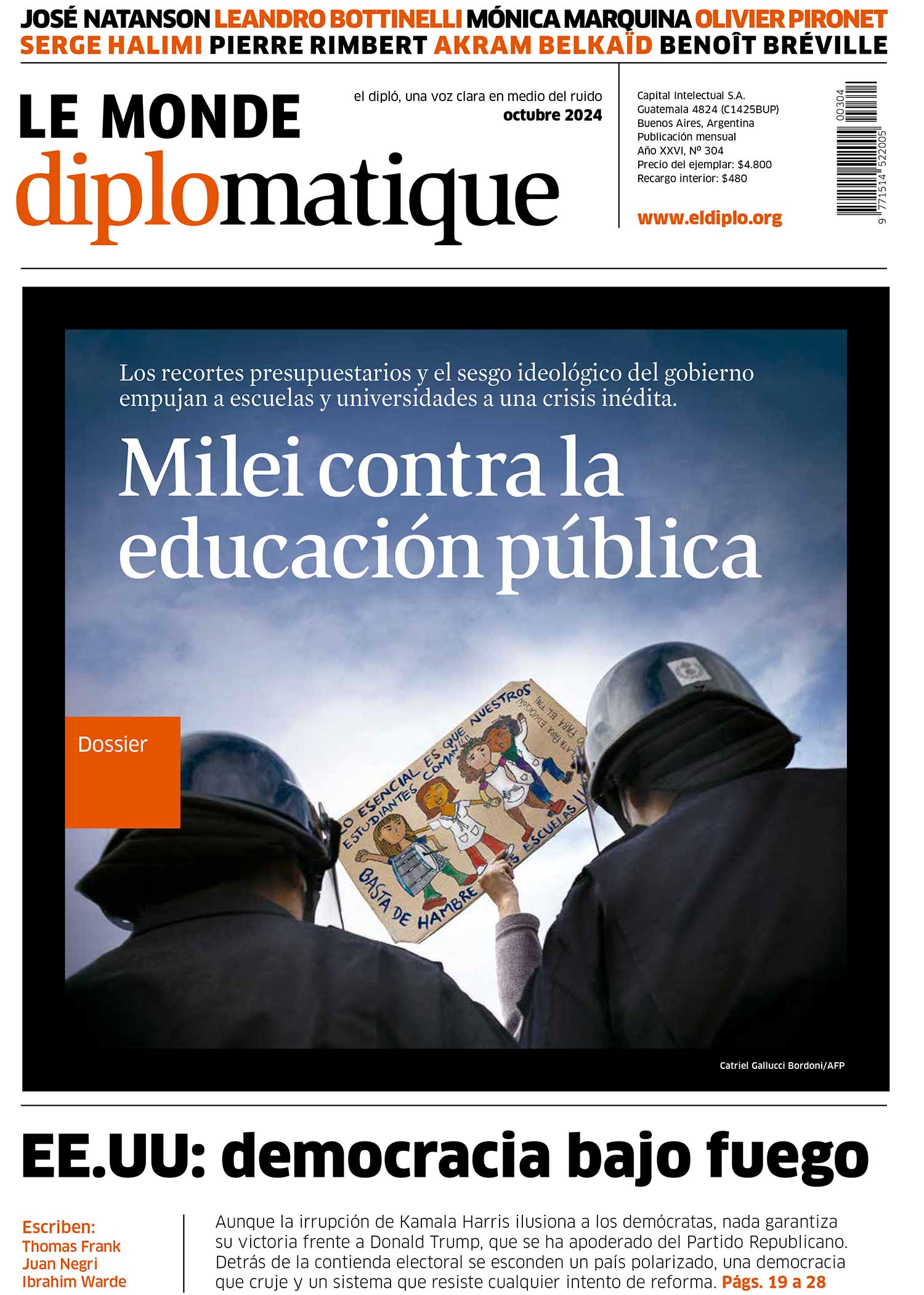 Milei contra la educación pública